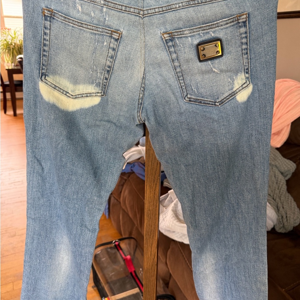 Women’s dolce and gabanna Light Blue Distressed Jeans - Picture 2 of 4